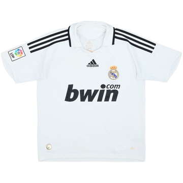 2008-09 Real Madrid Home Shirt - 6/10 - (L.Boys)