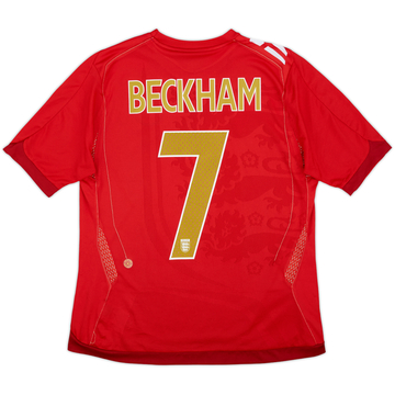 2004-06 England Away Shirt Beckham #7 - 8/10 - (Women's L)