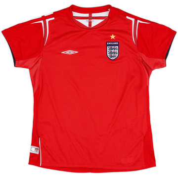 2004-06 Inglaterra Camiseta de visitante - 9/10 - (de mujer M)
