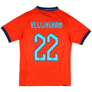 2022-23 England Away Shirt Bellingham #22 - 10/10 - (S)