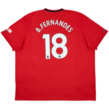2019-20 Manchester United Home Shirt B.Fernandes #18 - 9/10 - (3XL)