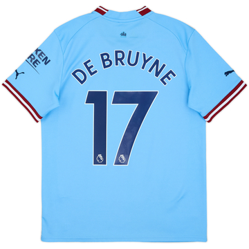 2022-23 Manchester City Home Shirt De Bruyne #17 - 7/10 - (M)