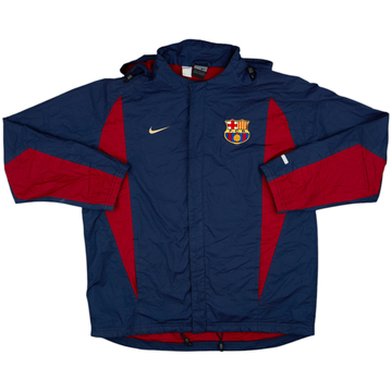 2002-03 Barcelona Nike Hooded Rain Jacket - 8/10 - (M)