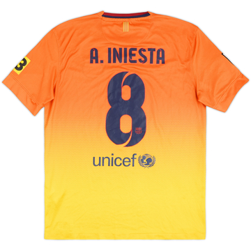 2012-13 Barcelona Away Shirt A. Iniesta #8 - 7/10 - (M)