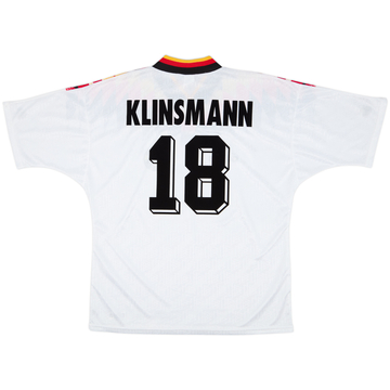 Camiseta de local de Alemania 1994-96 Klinsmann #18 - 9/10 - (XL)