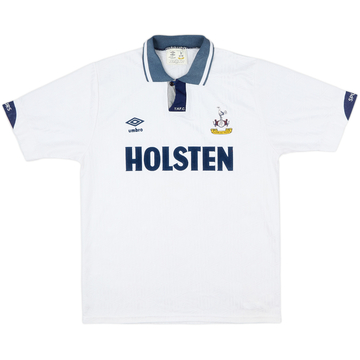 1991-93 Tottenham Home Shirt - 7/10 - (L)