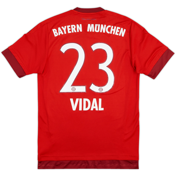 2015-16 Bayern Munich Home Shirt Vidal #23 - 6/10 - (S)