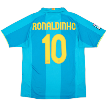 2007-09 Barcelona Away Shirt Ronaldinho #10 - 7/10 - (M)