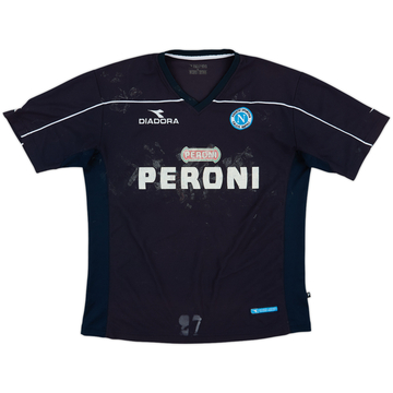 2002-03 Napoli Diadora Training Shirt - 4/10 - (L)