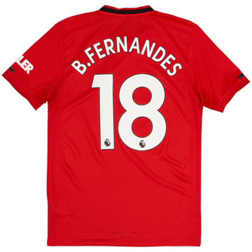 2019-20 Manchester United Home Shirt B.Fernandes #18 - 7/10 - (S)
