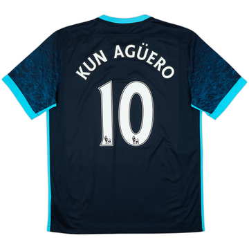 2015-16 Manchester City Away Shirt Kun Aguero #10 - 6/10 - (L)