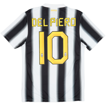 2010-11 Juventus Home Shirt Del Piero #10 - 5/10 - (S)