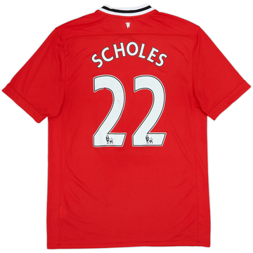2011-12 Manchester United Home Shirt Scholes #22 - 4/10 - (L)