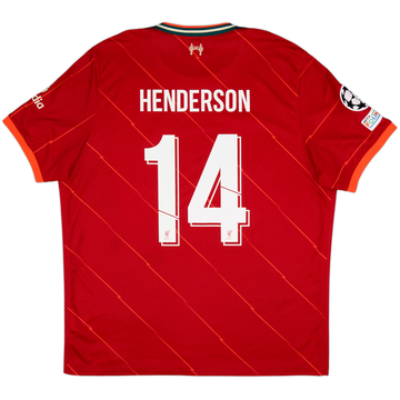 2021-22 Liverpool Home Shirt Henderson #14 - 8/10 - (XXL)