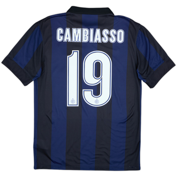 2013-14 Inter Milan Home Shirt Cambiasso #19 - 8/10 - (S)