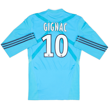 2010-11 Olympique Marseille Player Issue TechFit Away L/S Shirt Gignac #10 - 7/10 - (L)
