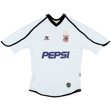 2001 Corinthians Home Shirt #7 - 6/10 - (S)