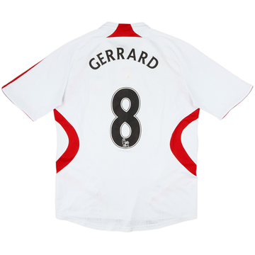2007-08 Liverpool Away Shirt Gerrard #8 - 6/10 - (M)