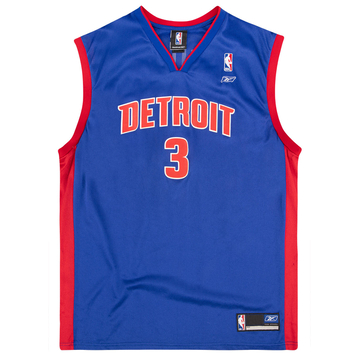2002-06 Detroit Pistons Wallace #3 Reebok Jersey (Away) Y