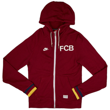 2013-14 Barcelona Nike Hooded Track Jacket - 9/10 - (S)