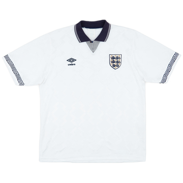 1990-92 England Home Shirt - 9/10 - (L)