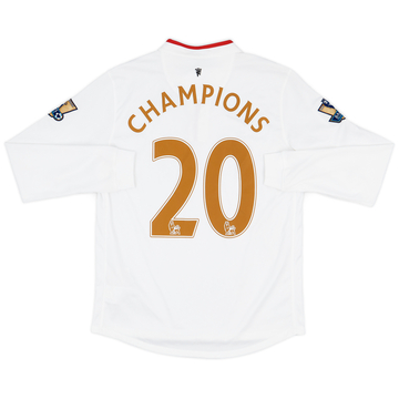 2012-14 Manchester United Away L/S Shirt Champions #20 - 7/10 - (XL.Boys)