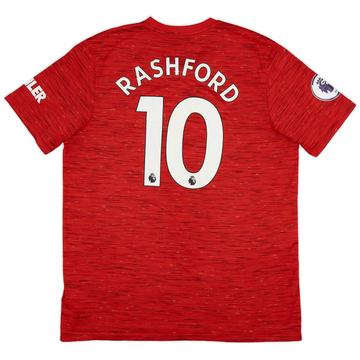 2020-21 Manchester United Home Shirt Rashford #10 - 6/10 - (XL)