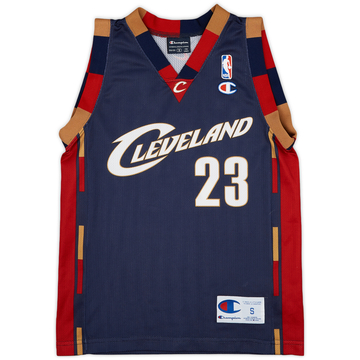 2005-10 Cleveland Cavaliers James #23 Champion Alternate Jersey - 9/10 - (S.Boys)