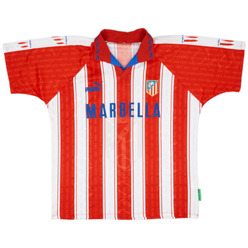 1995-96 Atletico Madrid Home Shirt - 8/10 - (XL)