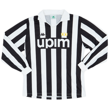 1991-92 Juventus Home L/S Shirt - 7/10 - (XL)