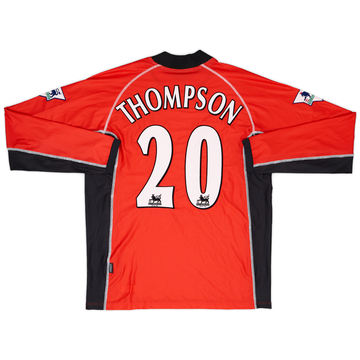 2002-03 Blackburn Match Issue Signed Away Shirt Thompson #20