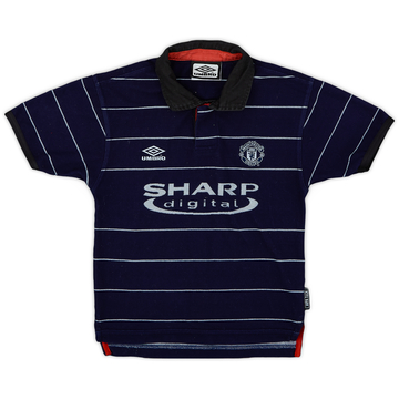 1999-00 Manchester United Away Shirt - 9/10 - (S.Boys)