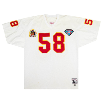 1994 Kansas City Chiefs D. Thomas #58 Authentic Mitchell & Ness Jersey (Away) 3XL