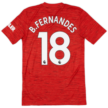 2020-21 Manchester United Home Shirt B.Fernandes #18 - 9/10 - (XS)