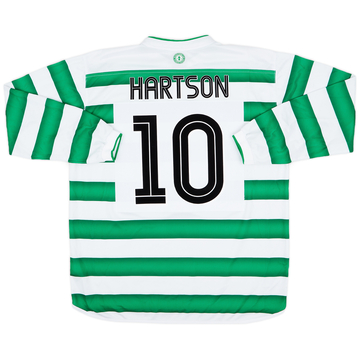 2003-04 Celtic Home L/S Shirt Hartson #10 - 8/10 - (XL)
