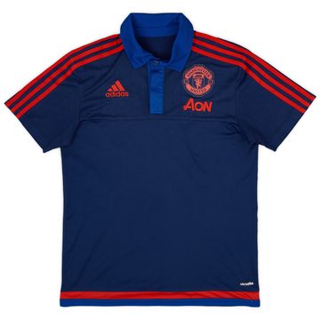 2015-16 Manchester United adidas Polo Shirt - 8/10 - (S)