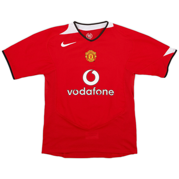 2004-06 Manchester United Home Shirt - 8/10 - (M.Boys)