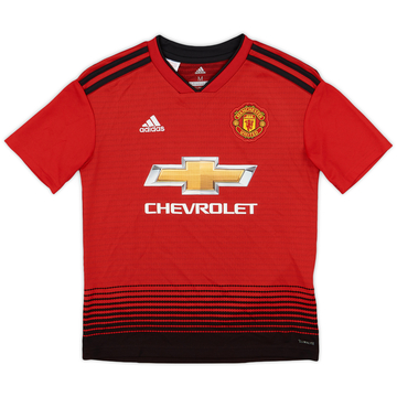 2018-19 Manchester United Home Shirt - 8/10 - (M.Boys)