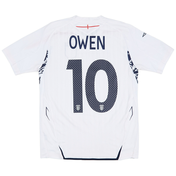 2007-09 England Home Shirt Owen #10 - 8/10 - (XL.Boys)