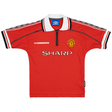 1998-00 Manchester United Home Shirt - 7/10 - (S.Boys)