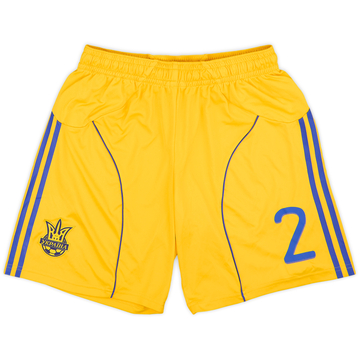 2010-12 Ukraine Player Issue Home Shorts #2 (Polyovyi) - 6/10 - (L)