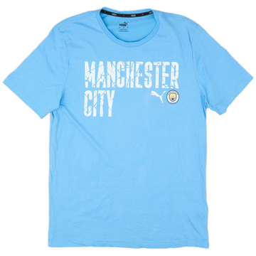 2019-20 Manchester City Puma Cotton Tee - 9/10 - (M)