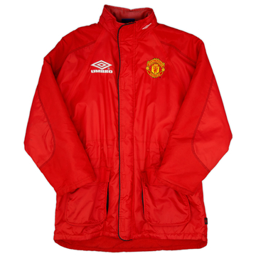 1998-99 Manchester United Umbro Padded Bench Coat - 9/10 - (L)