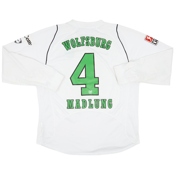 2006-07 Wolfsburg Match Issue Away Shirt Madlung #4