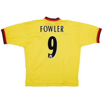 1997-99 Liverpool Away Shirt Fowler #9 - 6/10 - (XL)