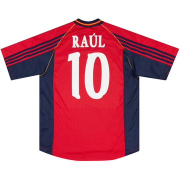 1998-99 Spain Home Shirt Raul #10 - 8/10 - (S)