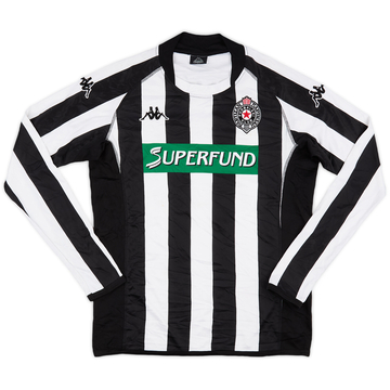 2003-04 FK Partizan Home L/S Shirt Ilic #22 - 8/10 - (XL)
