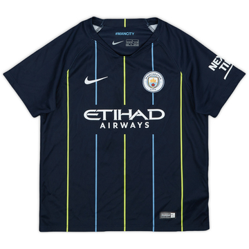 2018-19 Manchester City Away Shirt - 8/10 - (6-7 Years)