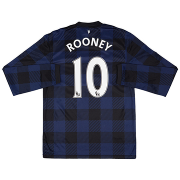 2013-14 Manchester United Away L/S Shirt Rooney #10 - 5/10 - (M)