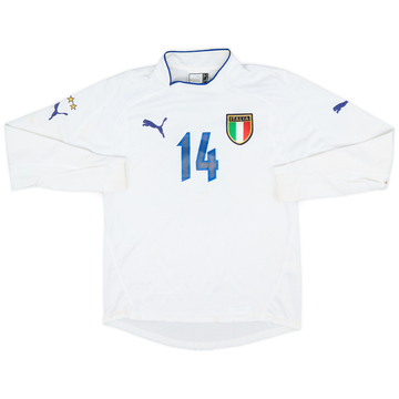 2003-04 Italy Match Issue Away L/S Shirt #14